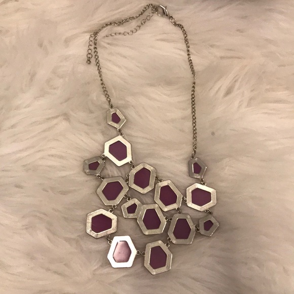 Charming Charlie purple stone necklace - Picture 4 of 4